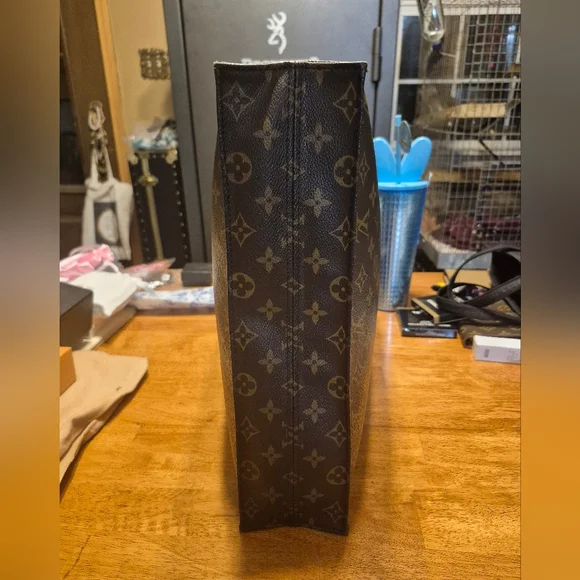Louis Vuitton Brown Monogram Tote Bag - Picture 5 of 12